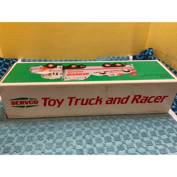 VTG 1987 Servco Gasoline Toy Truck Race Collectible NC with Box - Picture 8 of 9